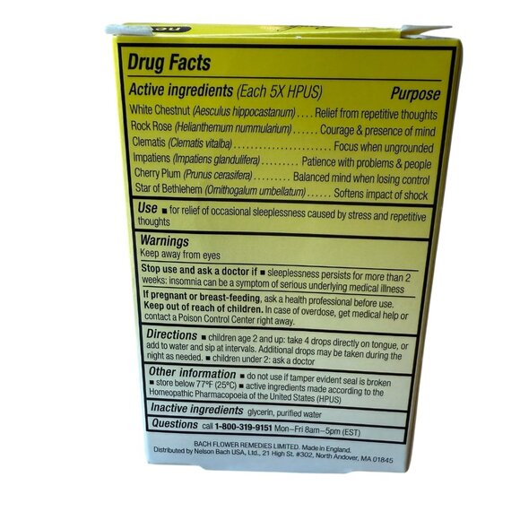 Bach Kids RESCUE SLEEP Dropper Natural Sleep Aid 0.35 fl oz 10mL x3 Exp Jan 2026 - Picture 4 of 6